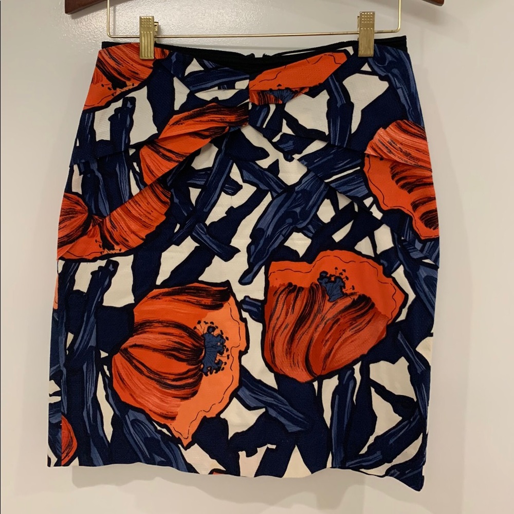 Anthropologie printed suit skirt